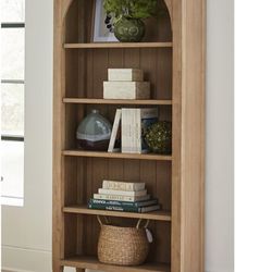 Laurel Modern Wood Open Wall Bookcase In Light Brown
