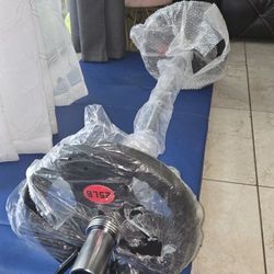 Curl Bar With 65 Lbs Commercial  Grade Brand New