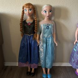 Anna & Elsa life size dolls 