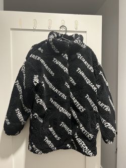 Black And White Fleece Jacket