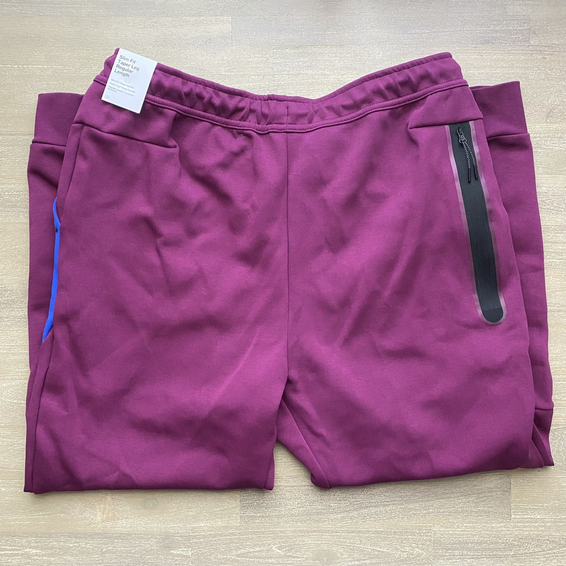 Nike Sportswear Tech Fleece Men's Joggers Size XXL CU4495 610 Sangria/Game Royal for Sale in 