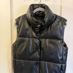Faux Leather Vest