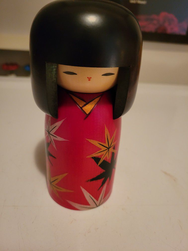 Another Fantastic Japanese Wooden Kokeshi Doll.  Very Collectible. 