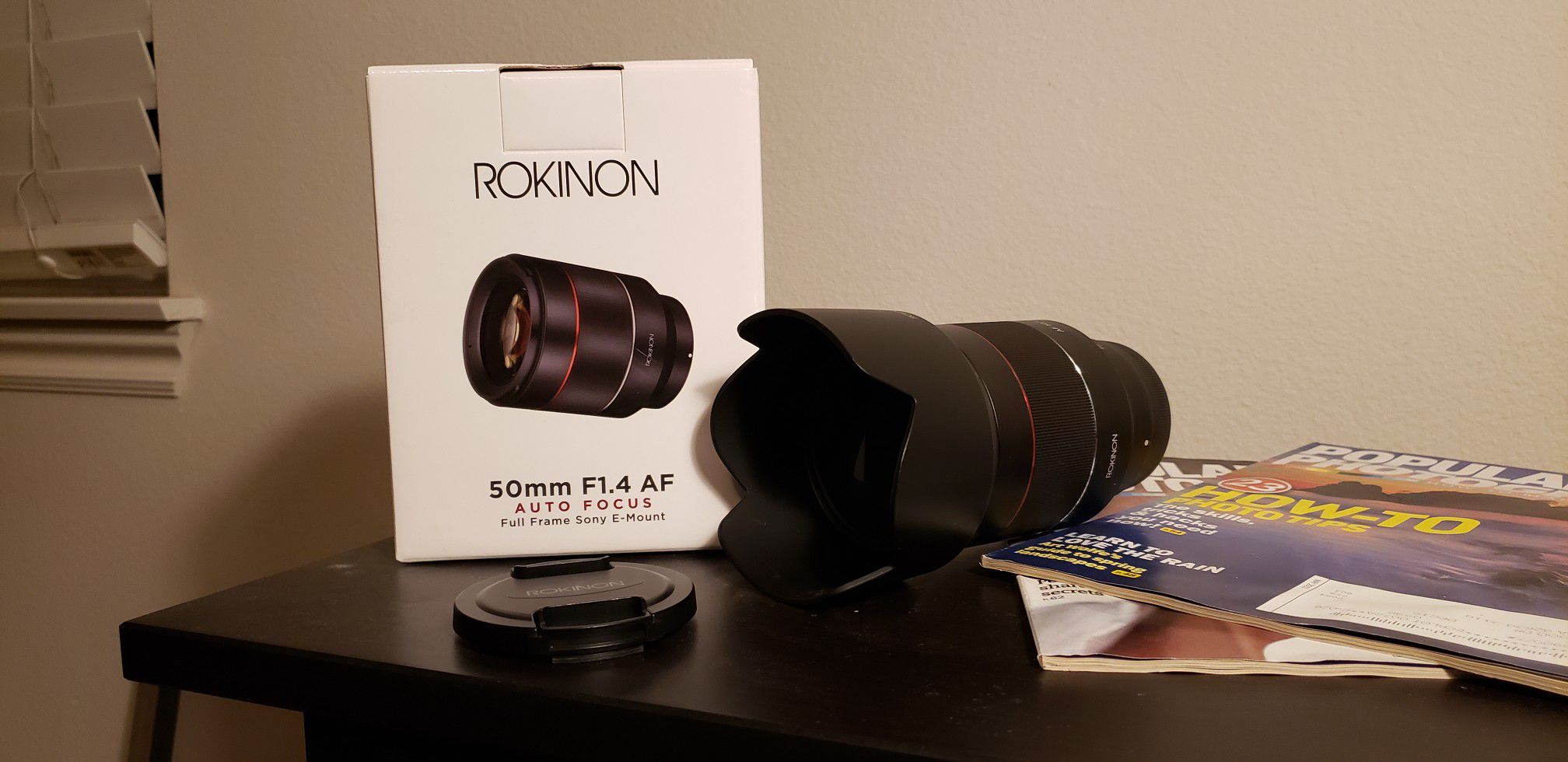 Rokinon 50mm f1.4 AF Sony Emount Prime lens