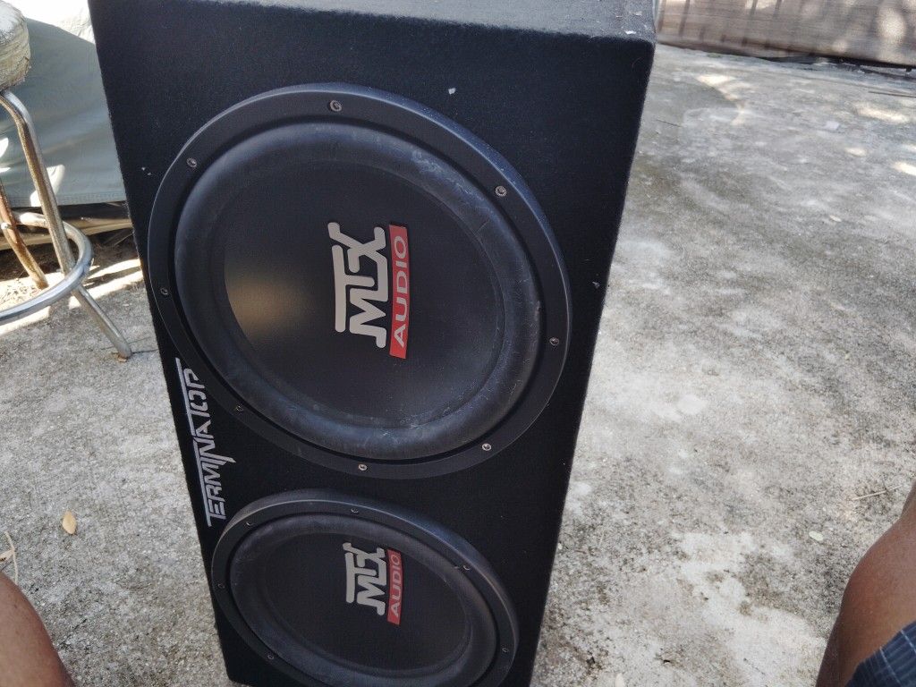 MTX 12" WOOFER AND BOX !