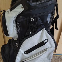 Gray/Black Sun Mountain Cart Bag w Sun City Texas Legacy Hills Logo