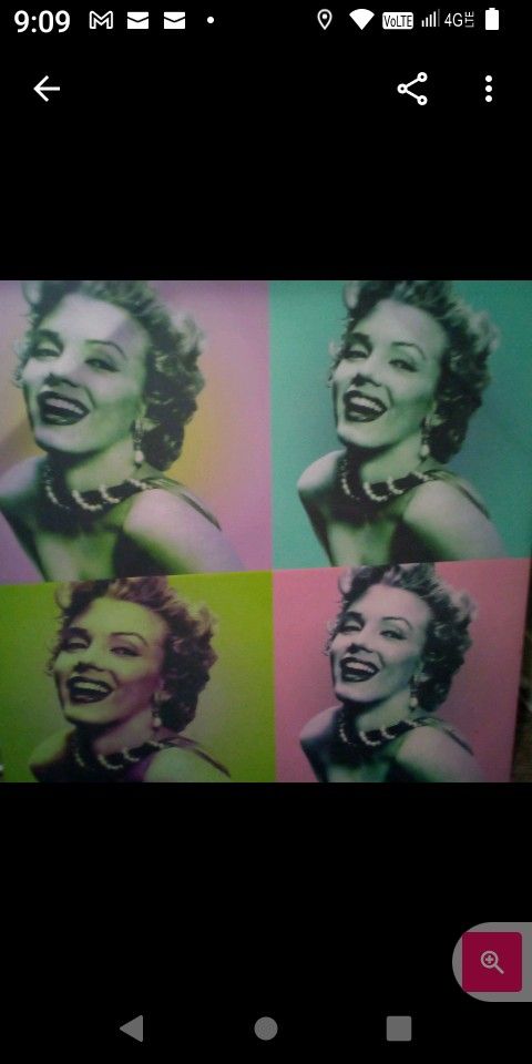 Classic Marilyn Monroe Large Wall Portrait