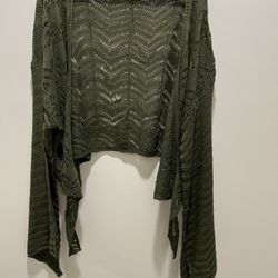 Women’s 3XL Shawl in Forest Green