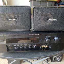 Receiver Yamaha Vintage Receiver Heavy 400 Watts Yamaha Receiver With Bose Speakers 101 Monitors MAKE AN OFFER!