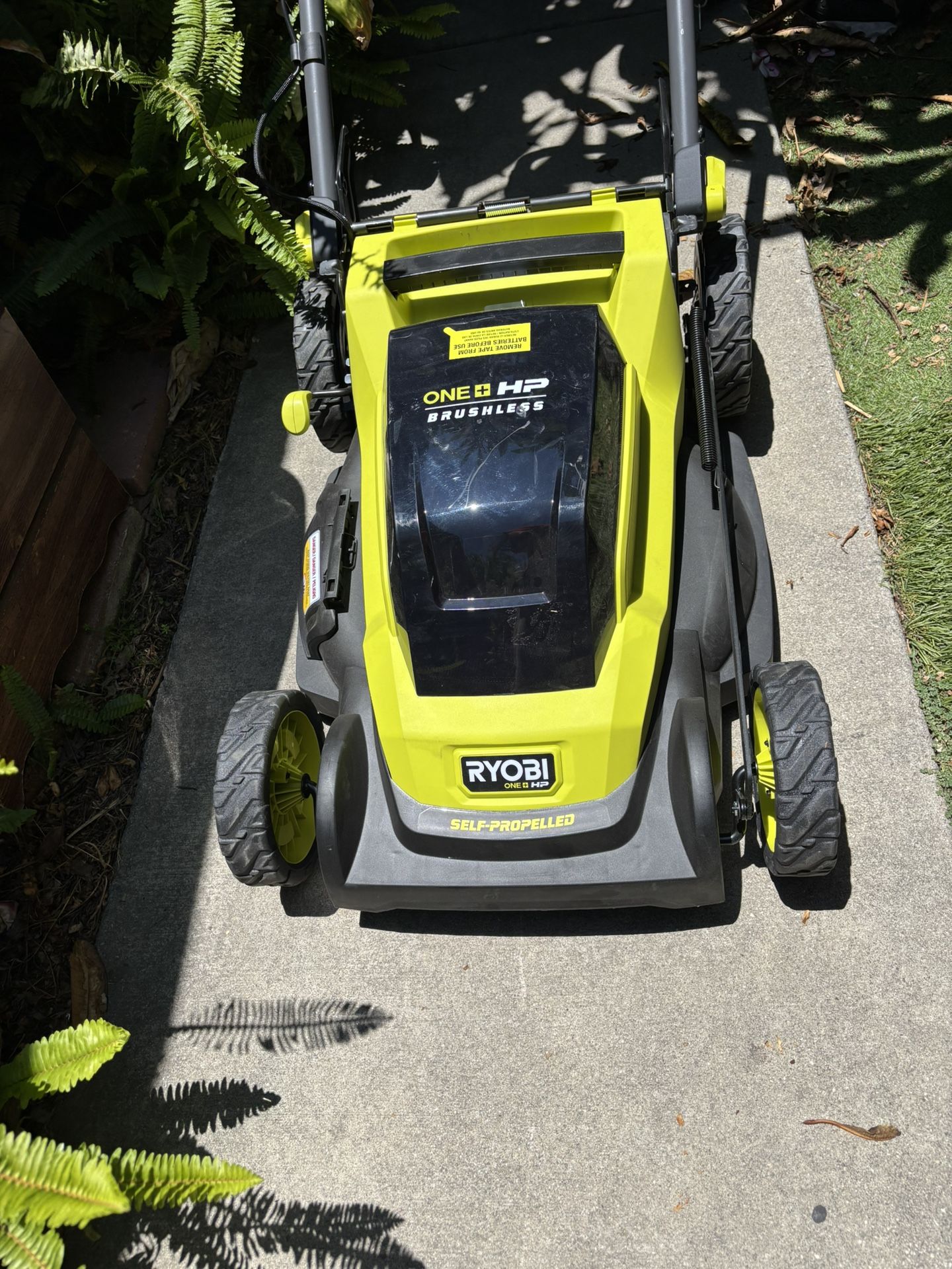 Ryobi 18 V mower, self , propel and gas edger