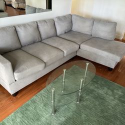Gray Chaise Sofa