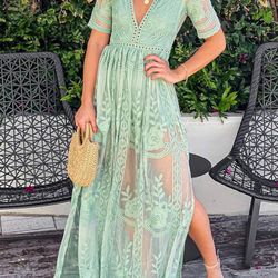 Women's Casual Off Shoulder Lace Maxi Dress Boho White Bridesmaid Wedding Evening Party Dresses Size: XL