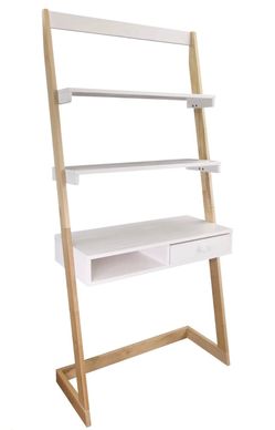 Ladder Desk with Shelves & Drawer – $150