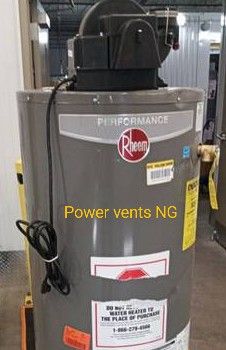 NATURAL GAS POWER VENT BRAND NEW SCRATCH AND DENT ..NEVER USED