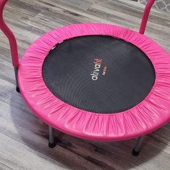 Pink Kids Tampoline