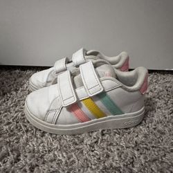 Toddler Girls, Adidas, Tennis Shoes, Size 8K