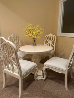 Round Dining Set- Table & 4 Chairs