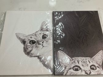 2 Canvas Prints of Cats