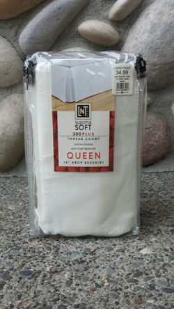 Queen Box Pleat Bedskirt