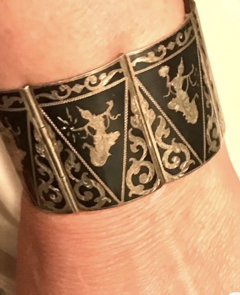 Sterling Siam Niello Bracelet