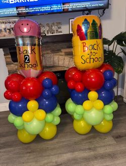 Back 2 school balloons
