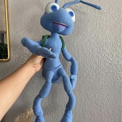 DISNEY PIXAR A BUG’S LIFE FLIK PLUSH INTERACTIVE TALKING TOY JUMBO 36” BUG’S LIFE PLUSH