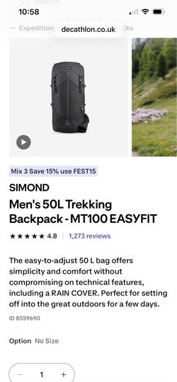 Men's 50L Backpack