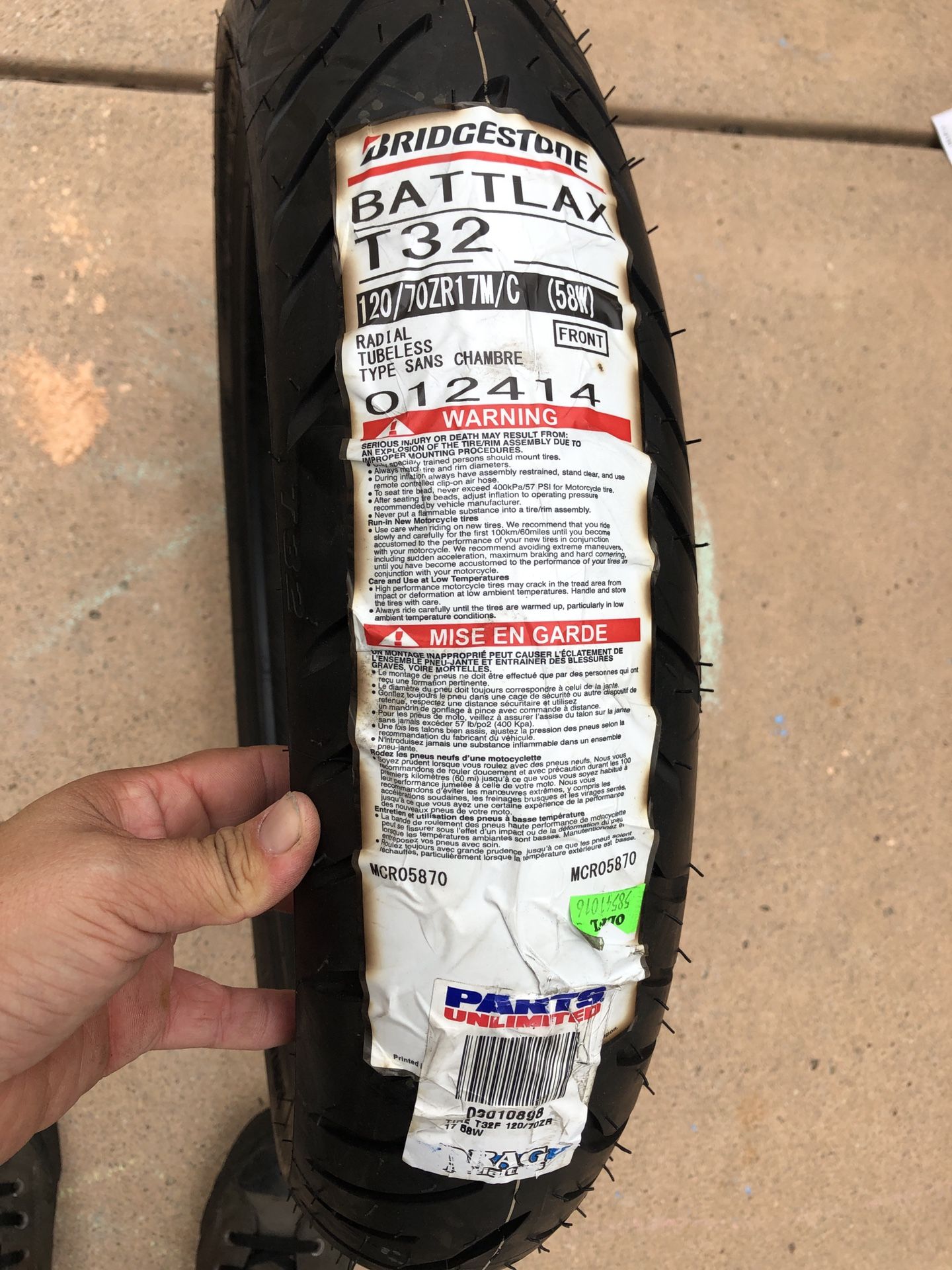 Bridgestone T32 Front Tire