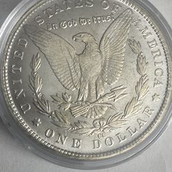 1884-CC- BU, Uncirculated  Carson City Silver Dollar