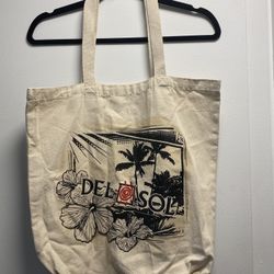 ☀️Del Sol - Color Changes in the Sun Canvas Tote Beach Bag