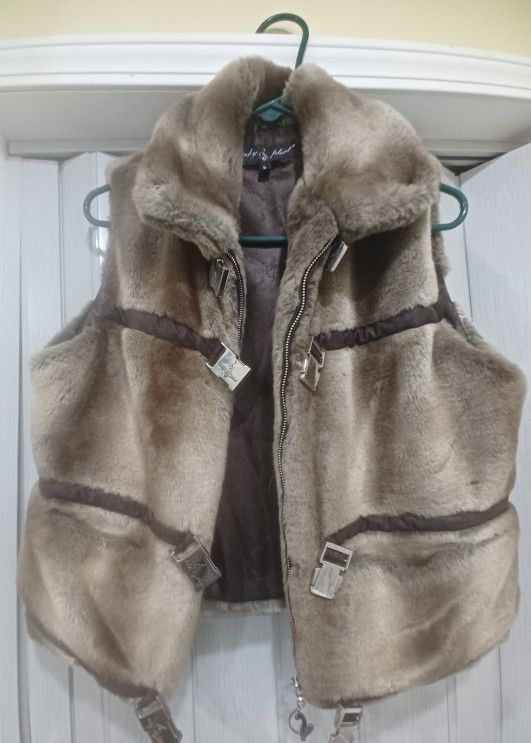 Baby Phat Faux Fur Vest - Large