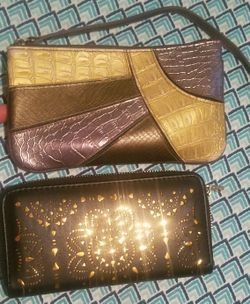 New Wallet w cut outs&&wristlet