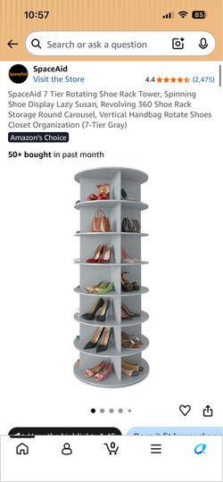 Rotating shoe rack