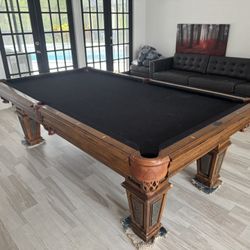 Pool table 4x8 legacy Wyatt Rustic look