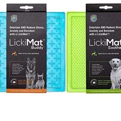 LICKI MAT Classic Soother -Pack of 2 (green and turquoise )