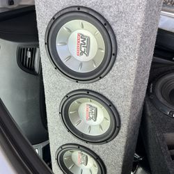 Subwoofers, Amps, Touchscreen Radio For Sale