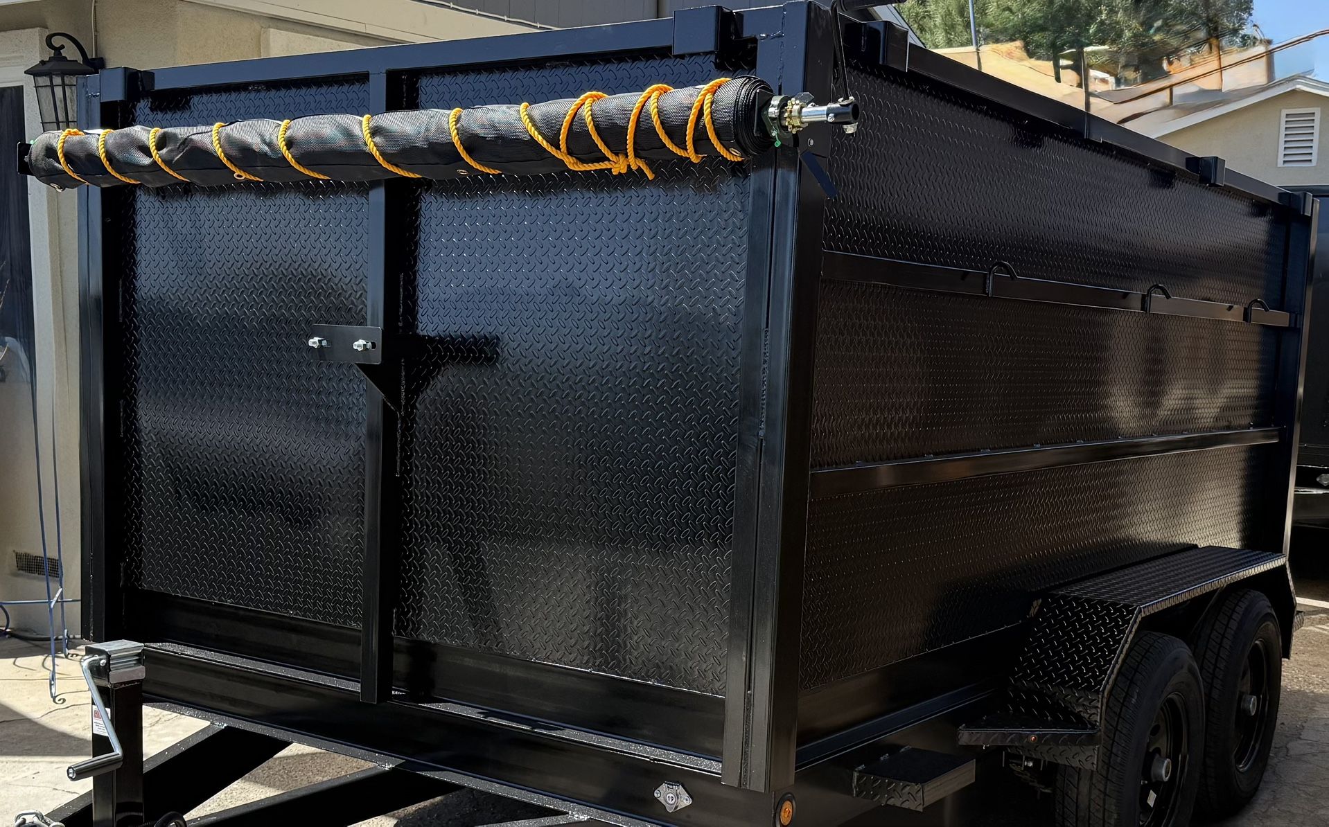 New Hydraulic Scissor Lift Dump Trailer With Ramps ⚡️