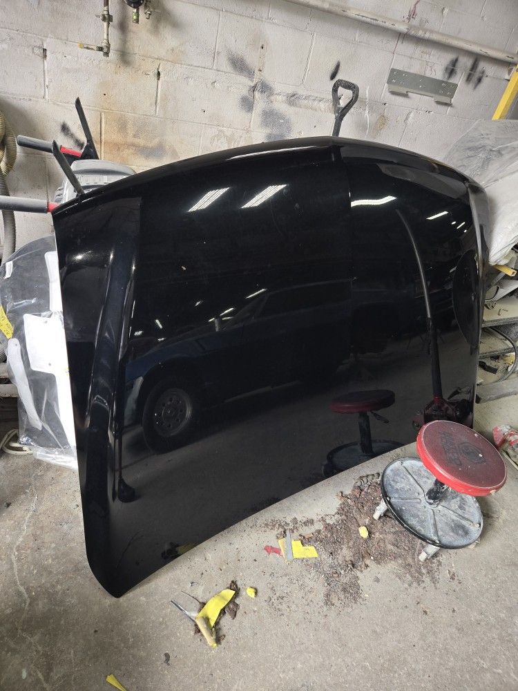 Black Chevy Tahoe Hood