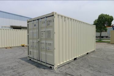 20ft Beige One Trip Shipping Containers For Sale