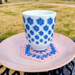 Two  new hand made Cup coaster