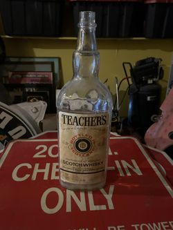 Teachers Highland Cream Vintage Whiskey Bottle 