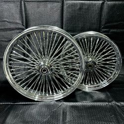 Harley Davidson Softail Wheel Set - Diamond 52 Fat Spoke