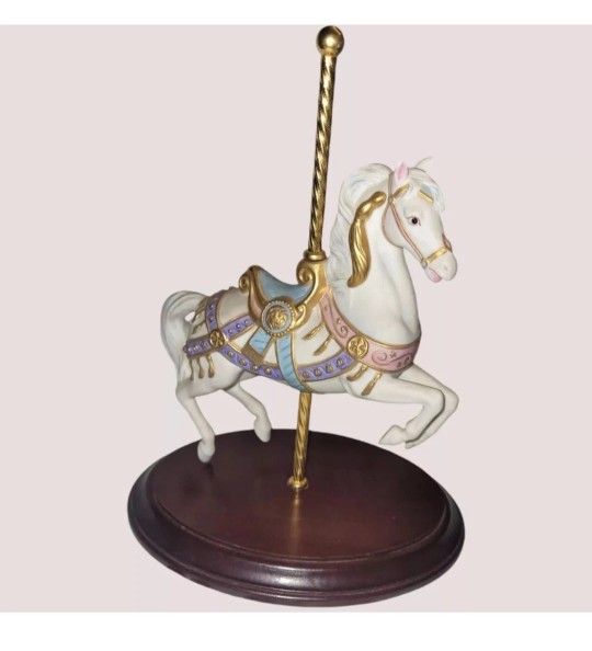 Vintage 1987 Franklin Mint Carousel Magic Lynn Lupetti Horse Figurine