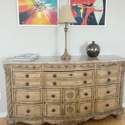 Solid Wood Dresser w/marble top