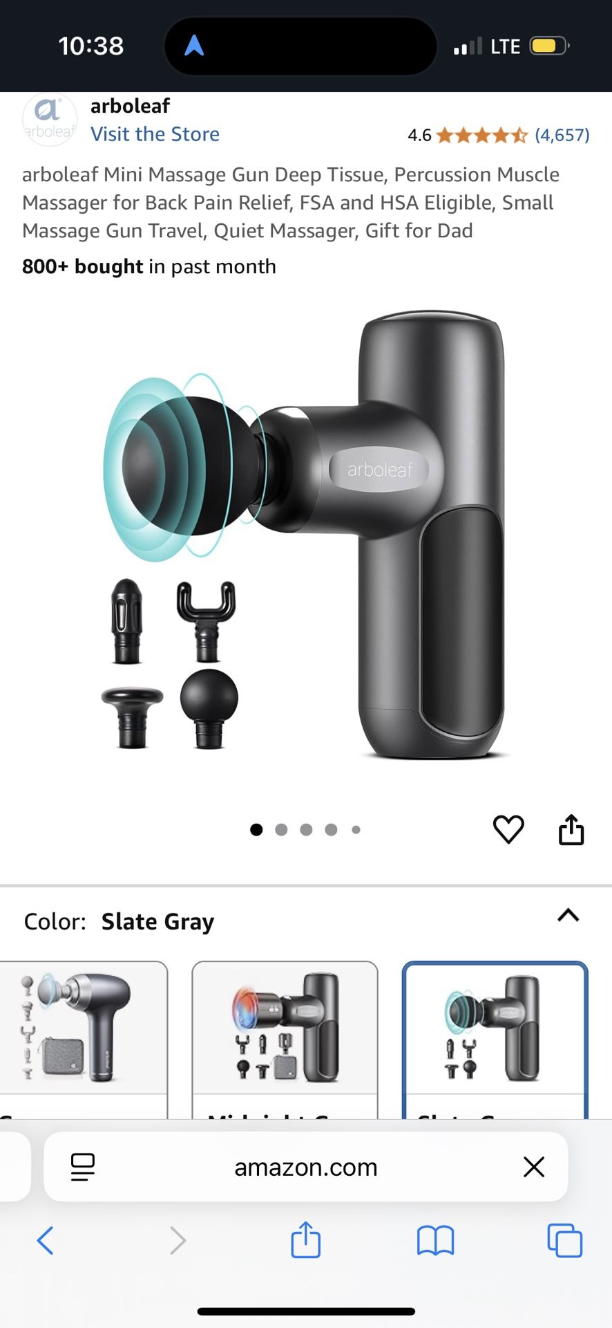 new arboleaf massager gun