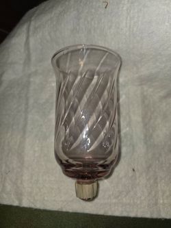 VINTAGE HOMCO votive candle holder. Pink