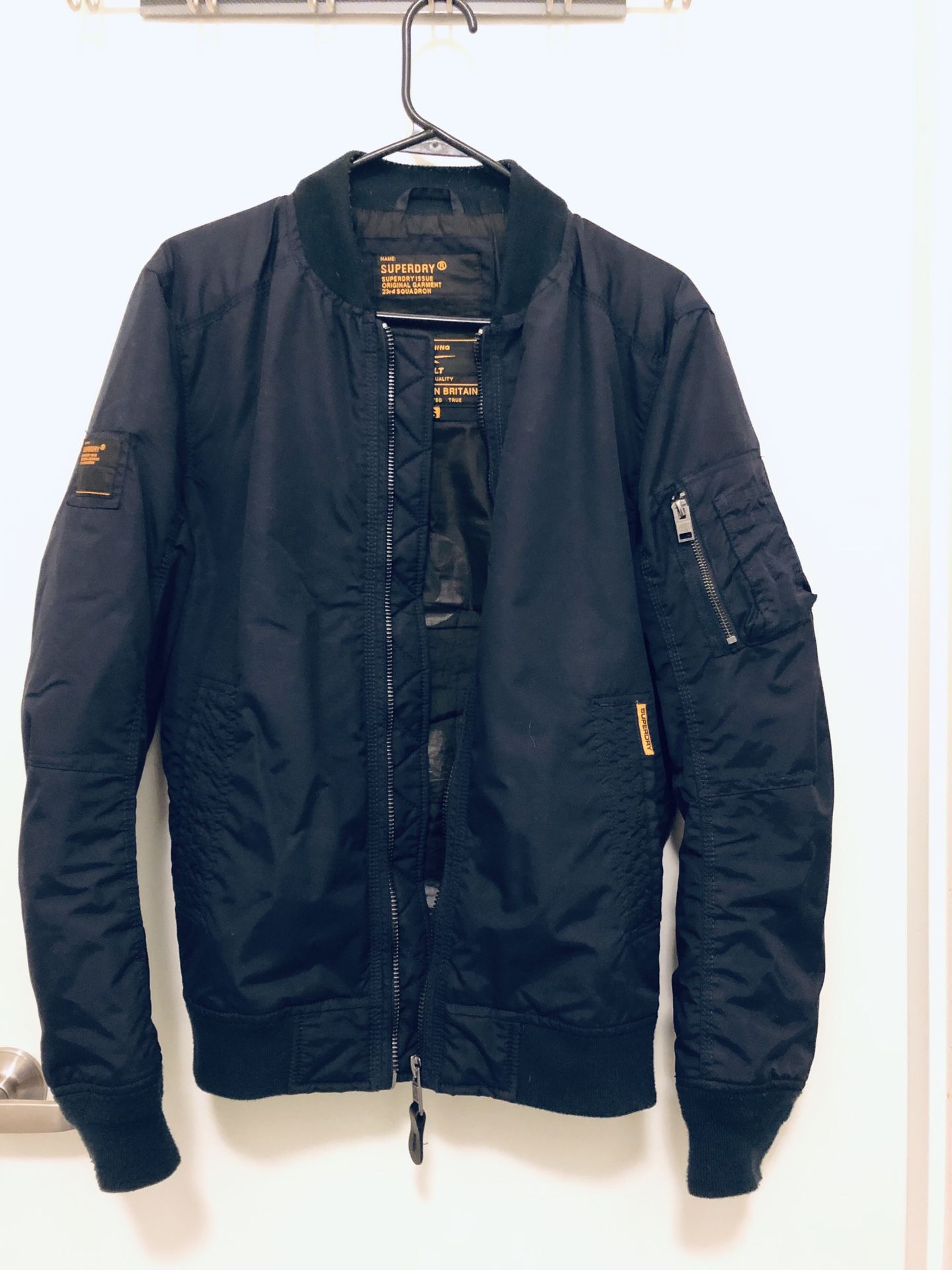 Superdry Unlined Rookie Bomber (S) in Navy