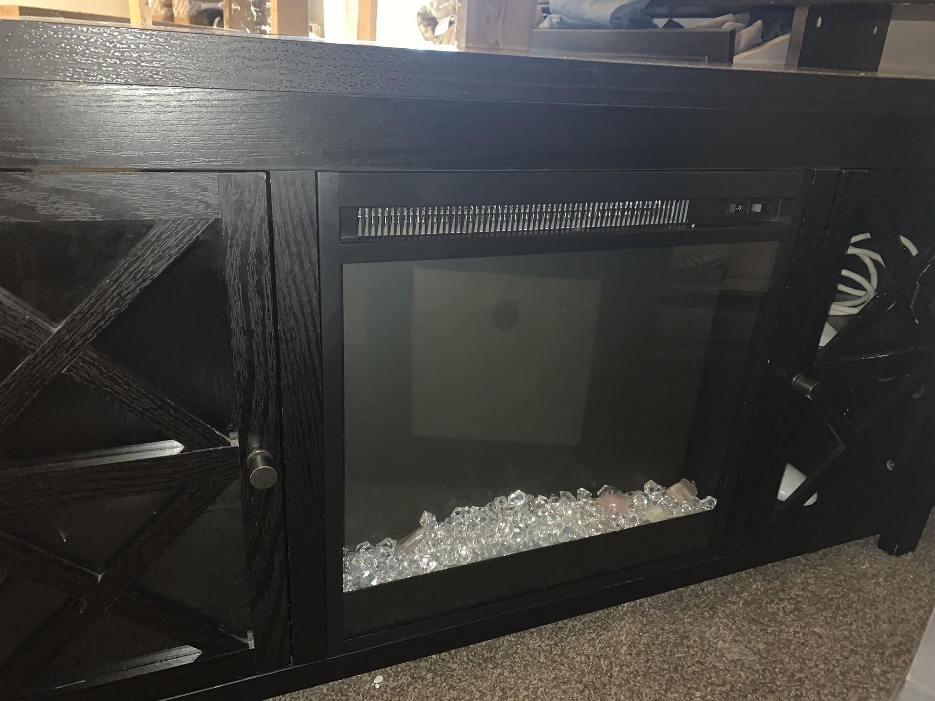 Fireplace Heater/ Tv Stand And Storage
