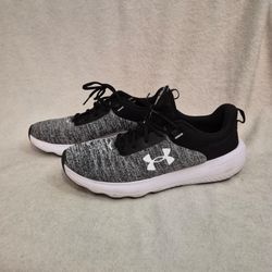 Like New UA Mens Charged Revitalize Athletic Running Shoes Size 12 (Black/Grey)