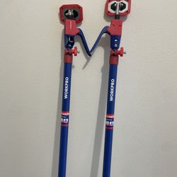 Adjustable support poles